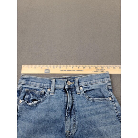 GAP Jeans Womens 6/28R Blue 70s Flare High Rise Stretch Denim Boho Hippie - Picture 5 of 13